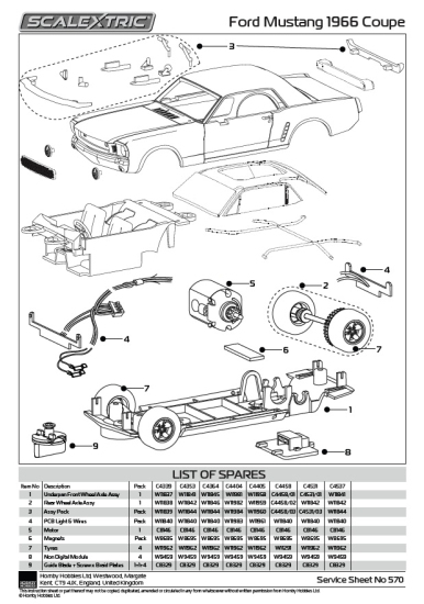 Preview: Scalextric Ford Mustang Rassier Racing c4537
